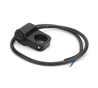 Interrupteur LED coloré - Couche de lumière anti-brouillard - Bouton marche/arrêt pour moto - ATV - Élégant interrupteur sûr pour électricité - Alliage d'aluminium noir