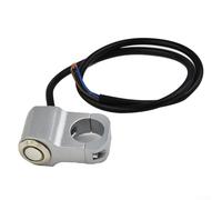 Interrupteur LED On/Off pour guidon de moto 22 mm - Interrupteur de commande étanche avec voyant lumineux rouge, compatible avec 22 mm