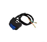 Interrupteur LED pour guidon de moto avec fonction Kill et double bouton de flash pour permettre une communication visuelle rapide et un arrêt du moteur (bleu)