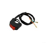 Interrupteur LED pour guidon de moto de 22 mm avec fonction Kill et double bouton de flash pour promouvoir une conduite de nuit plus sûre et une notification rapide du conducteur (rouge)