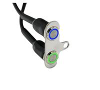 Interrupteur LED Pour Moto En Acier Inoxydable, Interrupteur Marche-arrêt Pour Guidon, Bouton De Montage Réglable, Antibrouillard DC12V(D3)