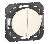Interrupteur LEGRAND Dooxie va-et-vient 10A + poussoir 6A blanc