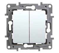 Interrupteur - LEGRAND - Double V-V 10Ax Blanc Griffe - Plastique - Intérieur - Electrique