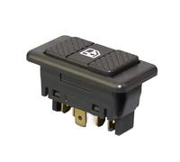 Interrupteur Leve-Vitre 2 Pièces Pour Daier Universel 6 Broches Auto Électrique Bouton De Commutation De Fenêtre Avec Lumière Verte 20A 12VDC Pour Voiture Camion Véhicule Bouton Lève Vitre