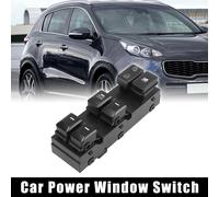 Interrupteur Lève Vitre pour Kia Sportage 2014-2016 Principal Pilote C?té Fenêtre Commutateur 93570-3W000 Remplacement Noir