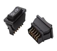 Interrupteur Lève-vitre Voiture 1pc DPDT DC 12V 20A Interrupteur Fenêtre Électrique Universel Pour Voiture 5 Broches Bouton Commande Noir