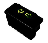 Interrupteur Lève-vitre Voiture DC12V/24V 5 Broches Interrupteur Lève-vitre Automatique Bouton 20A Commande Fenêtre Électrique Voiture(Vert)