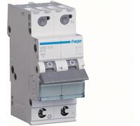 Interrupteur LS 1P+N 6kA B-10A Quick Connect Hager MBS510