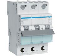 Interrupteur LS 3 pôles 6kA caractéristique C 6A QuickConnect Hager MCS306