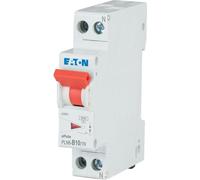 Interrupteur LS 6kA B 10A/1pol+N 1TE construction étroite Eaton PLN6-B10/1N-FR