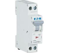 Interrupteur LS 6kA C 16A/1pol+N 1TE construction étroite Eaton PLN6 MCB