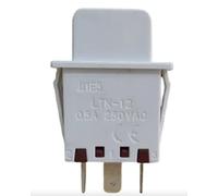 Interrupteur Lumière Bouton-Poussoir Normalement Fermé NC BOSCH 00607217 LTK-12 Blanc 0.5A 250V - Compatible Réfrigérateur Congélateur Armoire à Vin Siemens Neff