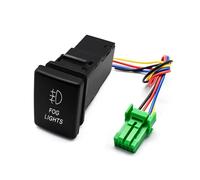 Interrupteur lumineux LED bleu pour Toyota Landcruiser Yaris RAV4, bouton poussoir marche/arrêt, 33 x 22 mm(Fog Lights)