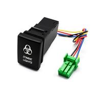 Interrupteur lumineux LED bleu pour Toyota Landcruiser Yaris RAV4, bouton poussoir marche/arrêt, 33 x 22 mm(Zombie Light)