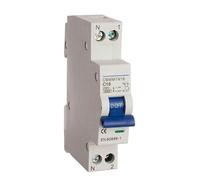Interrupteur magnétique compact 1 pôle + neutre 16 A rétractable CBMM1N16, idéal pour protéger et sécuriser les circuits électriques, assurant l'efficacité dans diverses installations électriques.