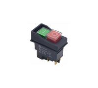 Interrupteur magnétique étanche pour accessoires de machines-outils, bouton-poussoir marche/arrêt 4 broches, puissance nominale 16 A, connexion