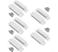 Interrupteur magnétique filaire pour porte et fenêtre, capteur de contact réglable normalement ouvert/fermé, plage de détection de 15 à 20 mm, design compact, montage facile à vis pour systèmes de