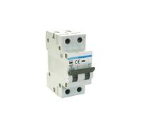 Interrupteur magnéto-thermique 1P+N 16A 6KA Classe C pour protection des circuits électriques et prévention des surcharges.