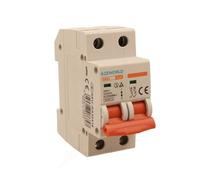 Interrupteur magnétothermique 16A C16, bipolaire 2P, courbe C 6kA, 2 modules DIN 220 V AC, certifié IEC60898-1, série SB6L