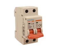 Interrupteur magnétothermique 20 A C20, bipolaire 2P, courbe C 6 kA, 2 modules DIN 220 V AC, certifié IEC60898-1, série SB6L