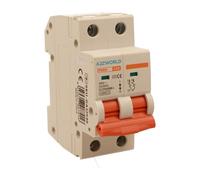 Interrupteur magnétothermique 40 A C40, bipolaire 2P, courbe C 10 kA, 2 modules DIN 220 V AC, certifié IEC60898-1, série professionnelle PB8H