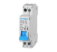 Interrupteur magnétothermique automatique, 1P+N Courbe C 220 V de 1 module DIN, sauvetage des vies Stotz, MCB 1P+N 4,5 kA C6 6 A