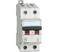 Interrupteur Magnetothermique C16 2P 400 VAC 2 Modules 6kA BTicino FN82C16
