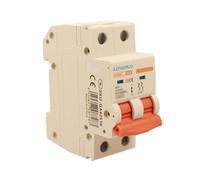 Interrupteur magnétothermique courbe D 16A D16, bipolaire 2P 10 kA, 2 modules DIN 220 V AC, certifié IEC60898-1, série professionnelle PB8H