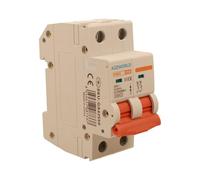 Interrupteur magnétothermique courbe D 50A D50, bipolaire 2P 10 kA, 2 modules DIN 220 V AC, certifié IEC60898-1, série professionnelle PB8H