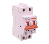 Interrupteur magnétothermique DC 25A, MCB DC 2P 500 V 10 kA, sans polarité, avec séparateur entre pôles, 2 modules IP20, pour batteries photovoltaïques et systèmes en courant continu, modèle P8BZ