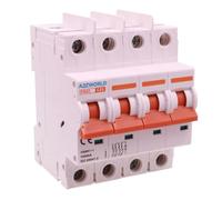 Interrupteur magnétothermique DC 25A, MCB DC 4P 1000 V 10 kA, sans polarité, avec séparateur entre pôles, 4 modules IP20, pour batteries photovoltaïques et systèmes en courant continu, modèle P8BZ