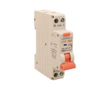 Interrupteur magnétothermique différentiel 10 A C10, type AC Courbe C, 1P+N 6 kA 30 mA 220 V, RCBO Salvavita Slim, occupe seulement 1 module DIN