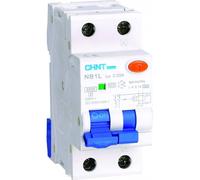 Interrupteur Magnétothermique Différentiel 1P+N 10A 4.5kA 30mA 2M Chint 203333