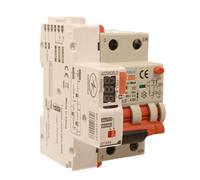Interrupteur magnétothermique différentiel avec réarmement automatique, type A courbe B, Idn 30 mA / 0,03 A, en 40 A, 2 P 6 kA, 3 modules, avec 3 tentatives de réarmement (10s/60s/300s)