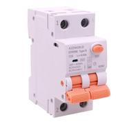 Interrupteur magnétothermique différentiel type B C16A, RCBO Courbe C 1P+N 6 kA 30 mA 0,03 A, 2 modules DIN, protection complète dans un appareil compact