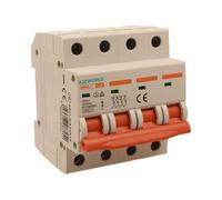 Interrupteur magnétothermique triphasé 4P 16A C16, courbe C 6kA, 4 modules DIN 380 V AC, certifié IEC60898-1, série SB6L