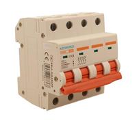 Interrupteur magnétothermique triphasé 4P 20A D20, courbe D 10 kA, 4 modules DIN 380 V AC, certifié IEC60898-1, série PB8H professionnelle