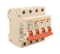 Interrupteur magnétothermique triphasé 4P 25A D25, courbe D 10 kA, 4 modules DIN 380 V AC, certifié IEC60898-1, série PB8H professionnelle