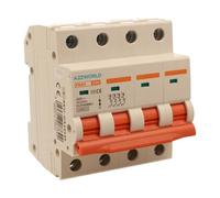 Interrupteur magnétothermique triphasé 4P 40A D40, courbe D 10 kA, 4 modules DIN 380 V AC, certifié IEC60898-1, série PB8H professionnelle
