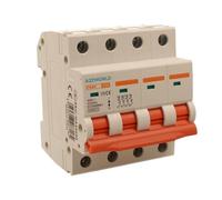 Interrupteur magnétothermique triphasé 4P 50A C50, courbe C 10 kA, 4 modules DIN 380 V AC, certifié IEC60898-1, série PB8H