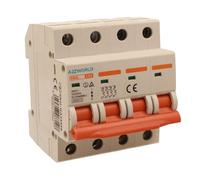Interrupteur magnétothermique triphasé 4P 50A C50, courbe C 6kA, 4 modules DIN 380 V AC, certifié IEC60898-1, série SB6L