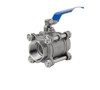 Interrupteur manuel haute pression à bille filetée femelle en acier inoxydable 304 Q61F-16P, boucle, épaisseur moyenne(DN50)