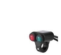 Interrupteur Marche/arrêt des Phares, Guidon de Moto Universel Phare Frein Antibrouillard Klaxon Bouton de Commande Double Interrupteur Contrôle Pratique des Lumières et du