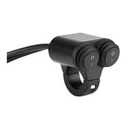 Interrupteur Marche/arrêt des Phares, Guidon de Moto Universel Phare Frein Antibrouillard Klaxon Bouton de Commande Double Interrupteur Contrôle Pratique des Lumières et du