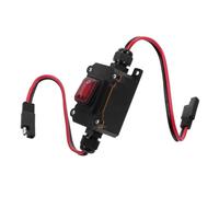 Interrupteur Marche/arrêt Étanche Ip67 12-24v et Câblage Double Face | Boîtier de Jonction Électrique Résistant aux Vibrations, Joint en Silicone, Montage Sécurisé pour Usage Extérieur