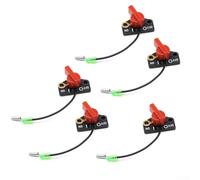 Interrupteur marche/arrêt industriel pour arrêt du moteur, 250 V 10 A, rotation à 45°, câble de 8 cm, compatible avec BTL-EY20, boîtier en plastique robuste (1 pièce)