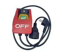 Interrupteur Marche/Arrêt Monophasé 220 V, Interrupteur de Sécurité, Interrupteur Zéro Tension avec Prise, Interrupteur D'Arrêt D'Urgence Prise UE