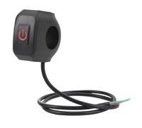 Interrupteur Marche/arrêt pour Guidon de Moto, Interrupteur de Phare LED Universel étanche pour Klaxon de Guidon de Moto (Lumière rouge)