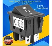 Interrupteur marche avant et arrière T105-55, 6 broches, 3 Positions, pour roues électriques de voiture, 12V