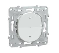 Interrupteur mécanisme OVALIS blanc 4 A zigbee pour volet roulant SCHNEIDER ELECTRIC S320567W